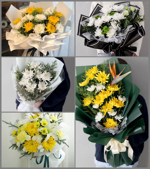 广西钦州灵山县沙坪镇白事花束代送